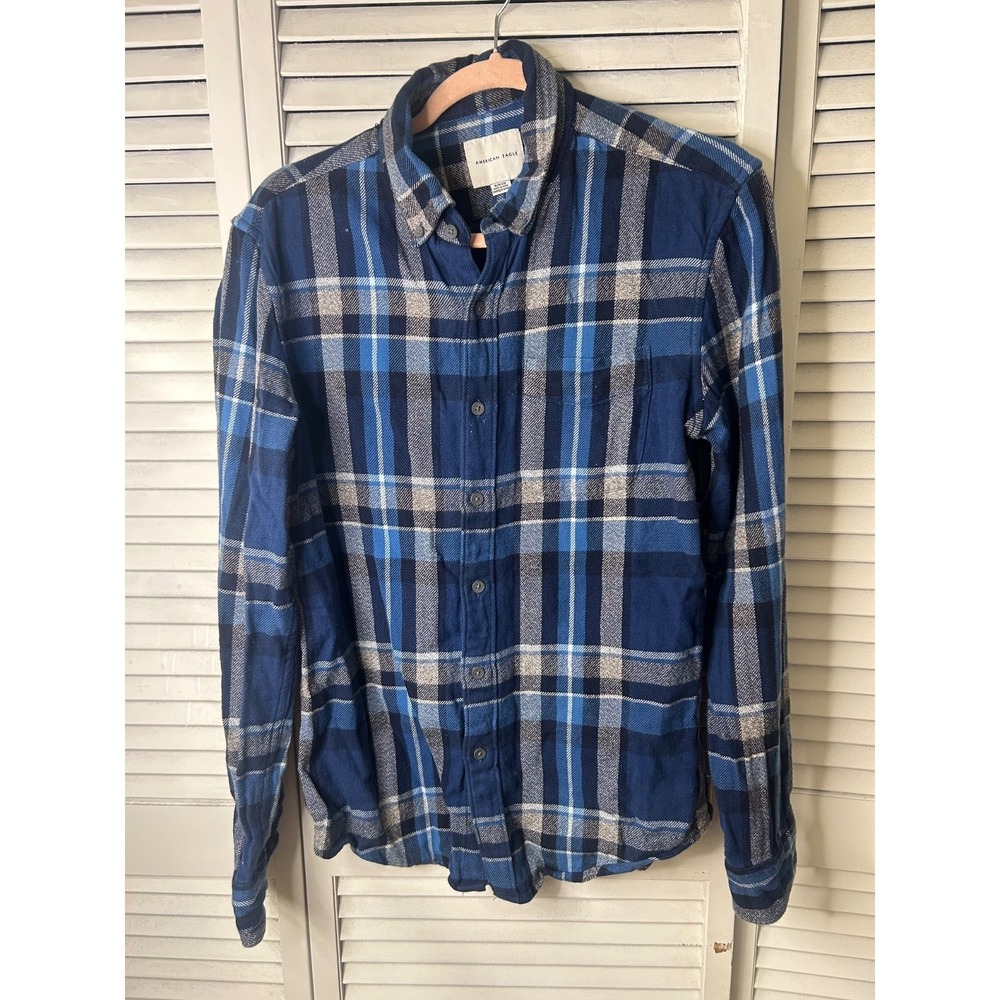 American Eagle Womens Flannel Button Down Size Small